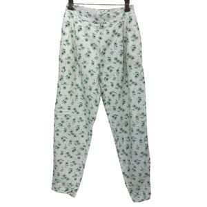 SHOWPO. Pants Size 6 Seersucker Flowers Stretch Back Cuffed Showpo High Waisted